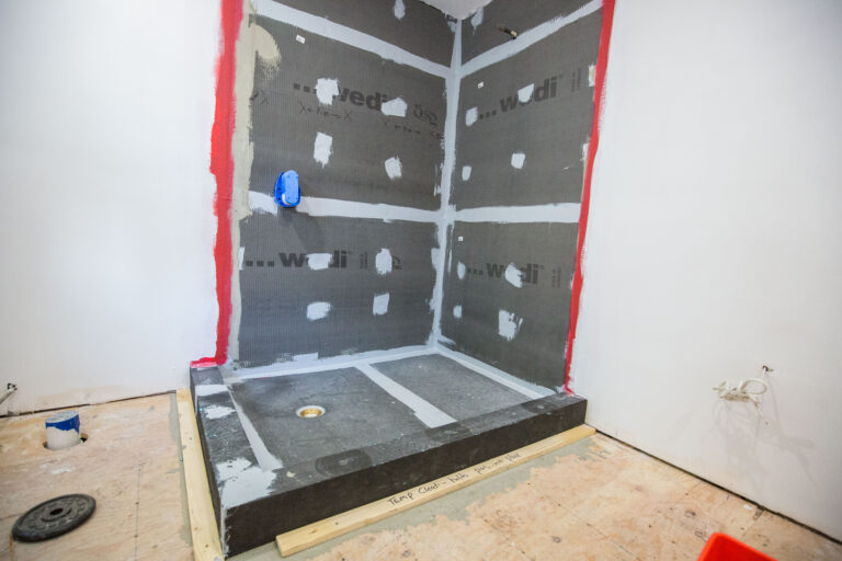 wedi shower waterproofing